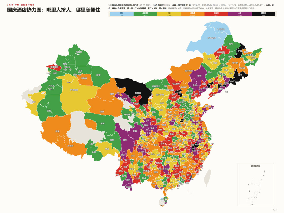 “酒店越拖越便宜”这句话,今年13天里只有两天灵:国庆订房的价格曲线,得切成三段看