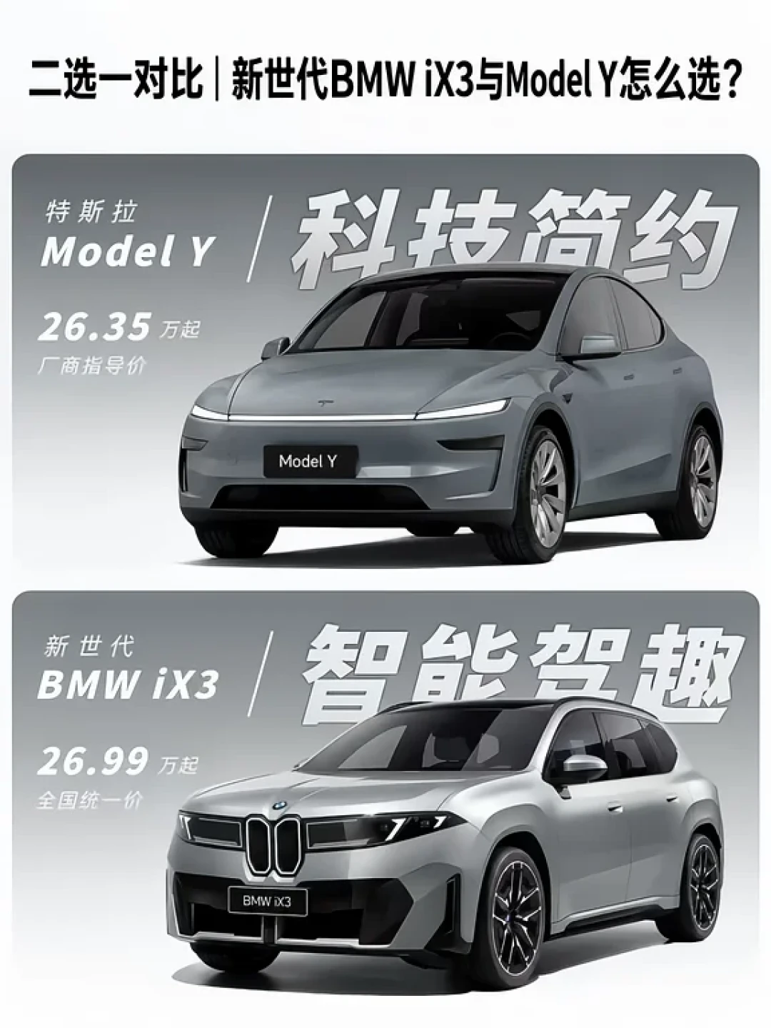 9月30日Model Y现车减1万倒计时,iX3展车这周到店:25-35万纯电SUV决赛圈,对完四本账再锁单
