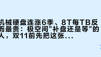 机械硬盘连涨6季、8T每TB反而最贵：极空间