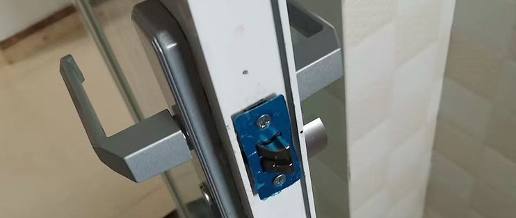 黑色静音门锁，卫生间玻璃门好搭档