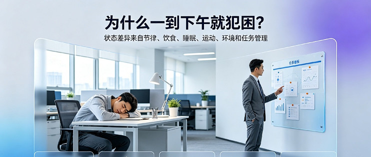 为什么有些人一到下午就犯困，有些人却能一直保持清醒