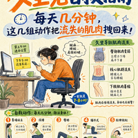 久坐不练肌肉,10年后比同龄人老一截!每天5分钟,把肌肉拽回来