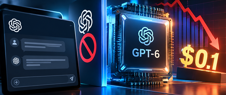 腰斩到$0.1一档：GPT-6不进聊天框