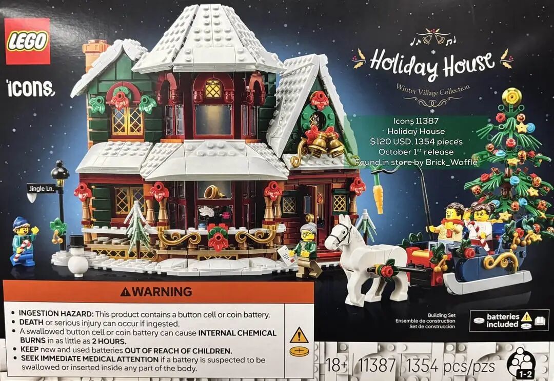 乐高今年冬季系列 11387 HolidayHouse谍照公布 |游戏王首款套装确定 |9月GWP