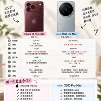 iPhone18 Pro Max vs vivo X500 Pro Max|旗舰二选一怎么选🔥