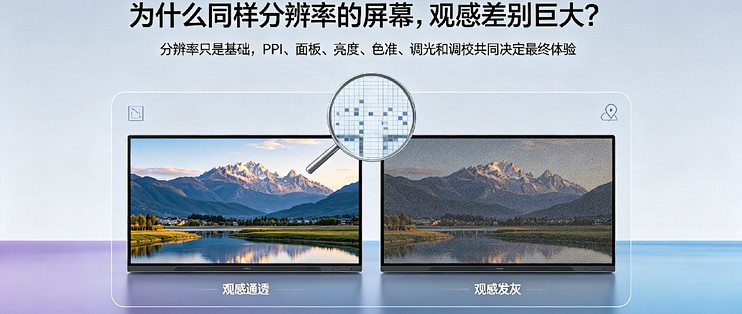 为什么同样分辨率的屏幕，观感差别巨大？