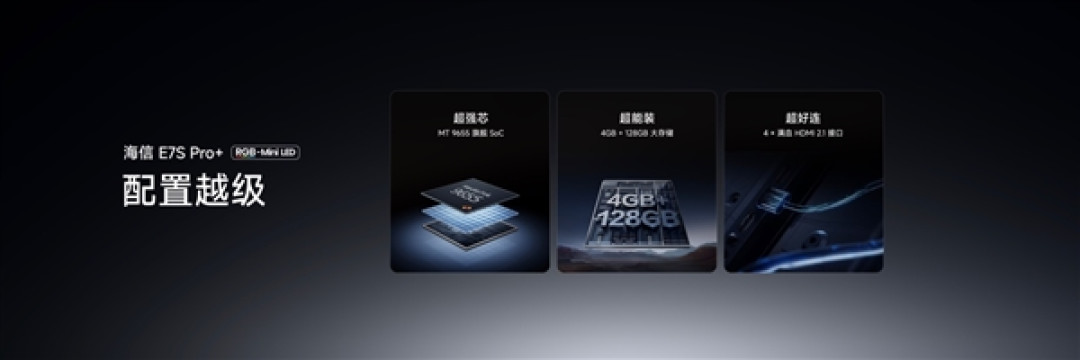海信电视E7S Pro+正式发布:首发杜比视界第二代MAX 9999元起