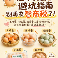 超市买蛋避坑指南🥚别再给概念蛋交智商税了！