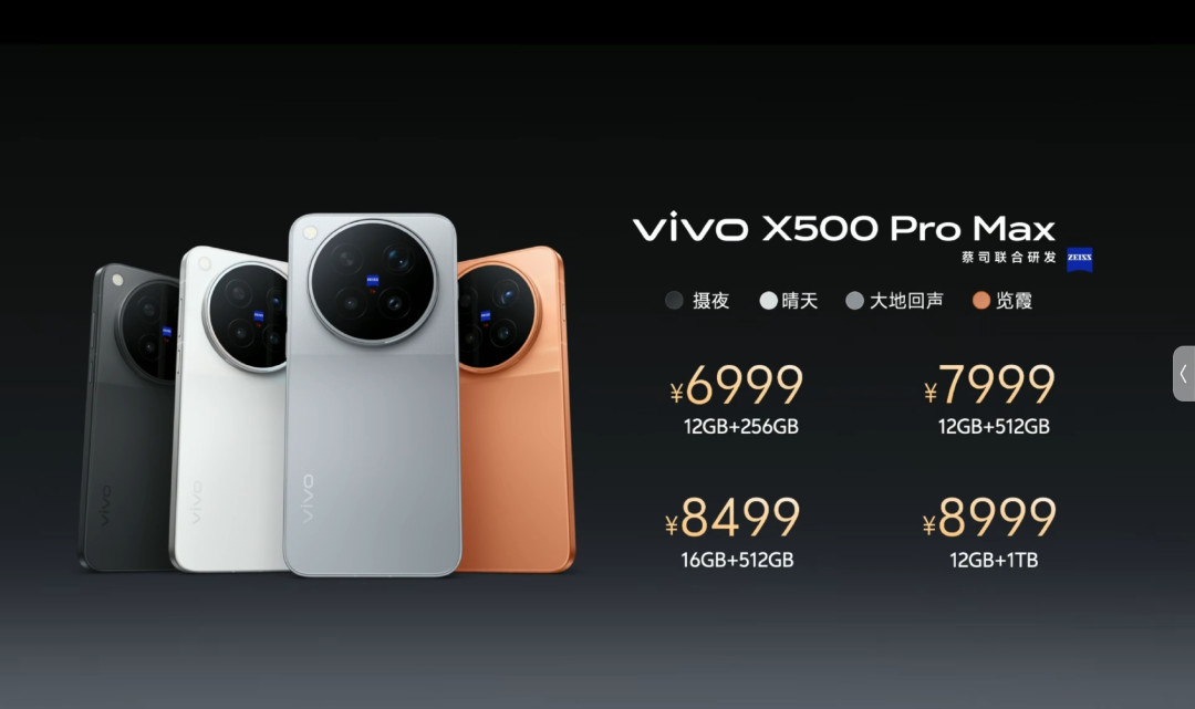 X500首销日撞上Find X10「背刺」:同样6499元,一个12+256、一个16+512——三家新旗舰全档位拆完,看清谁在收「内存税」