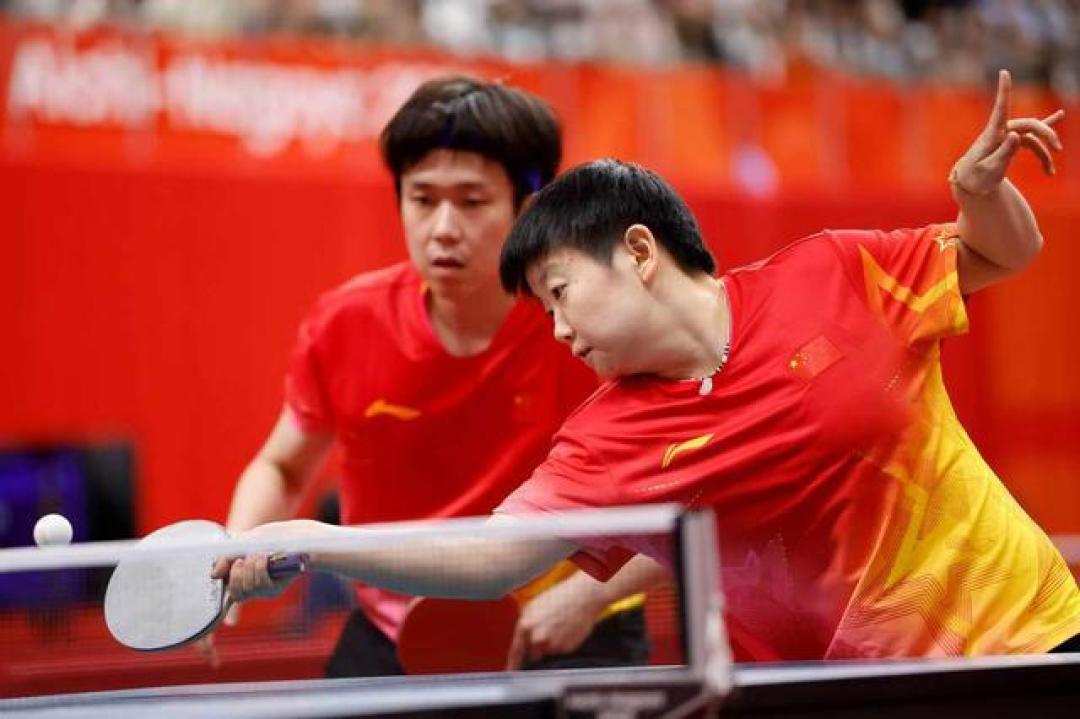 亚运乒乓球混双八强出炉 国乒两组合全胜晋级分守上下半区