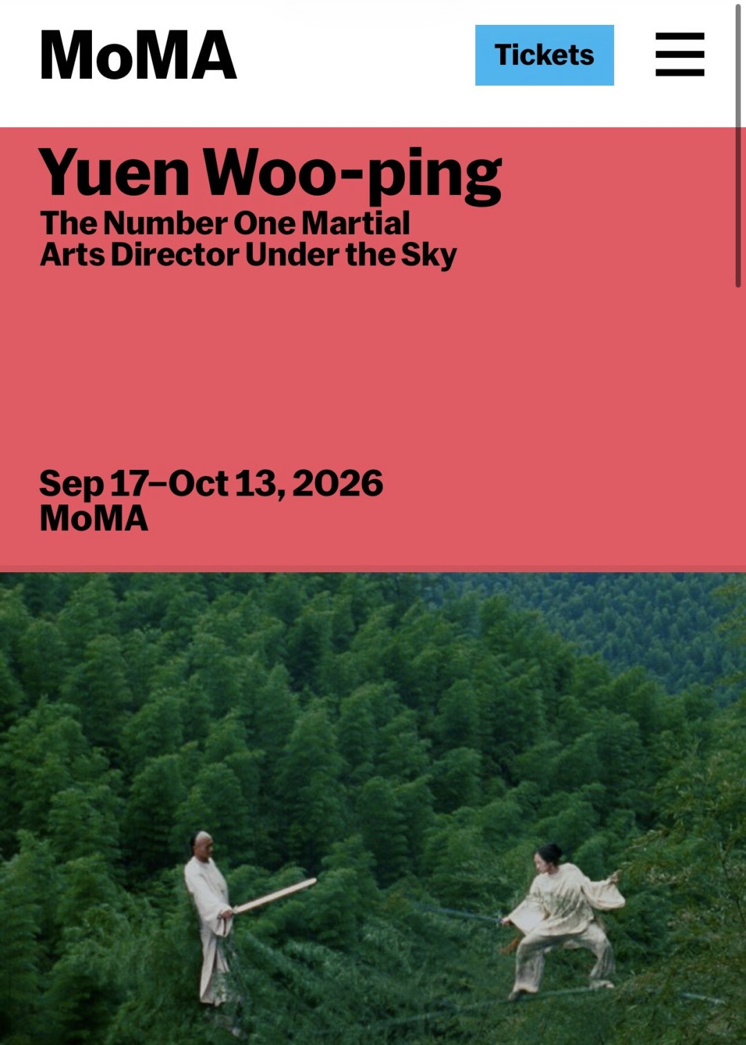 李安回MoMA那一晚,武侠片最热的场子,一半不在国内
