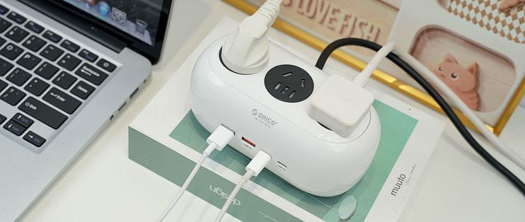 7合1全能快充！奥睿科小白插排：高颜值多功能适配全场景