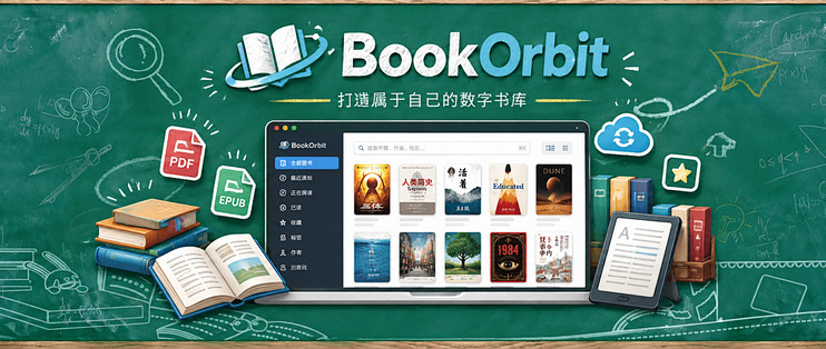电子书、漫画、有声书，NAS 阅读库终极形态：一键部署BookOrbit