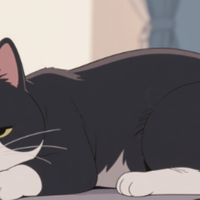 我熬夜到两点，我家猫硬撑着眼皮死活不肯先睡