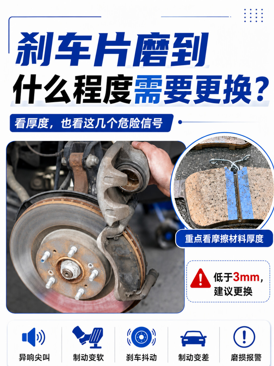 电瓶只剩32%、刹车片磨到底,和