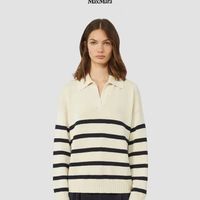 Weekend Max Mara 26 女装条纹 POLO 领毛衣