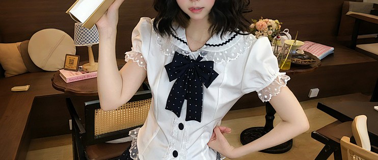 原创JK水手服 波点蛋糕裙套装 简单说说