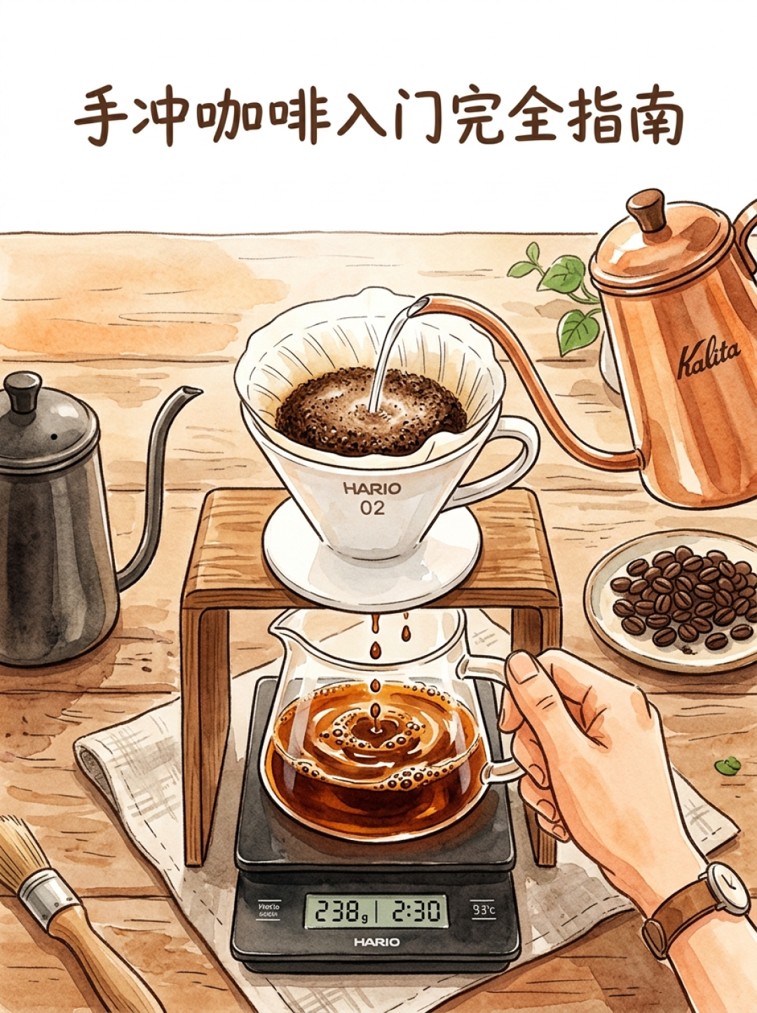 照着教程冲还是又酸又涩?翻完20条手冲翻车帖和两组热评,先说结论:别急着换豆子,也别急着换磨