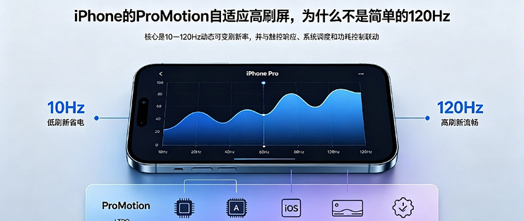 iPhone的ProMotion自适应高刷屏，为什么不是简单的120Hz
