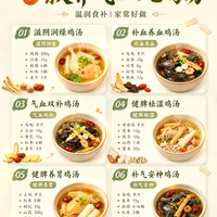 6款养气血炖鸡汤🍲
