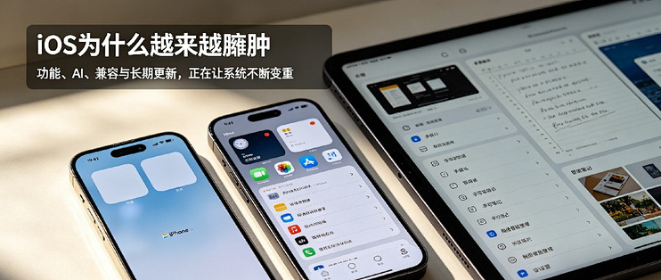iOS为什么越来越臃肿？苹果的两难困局