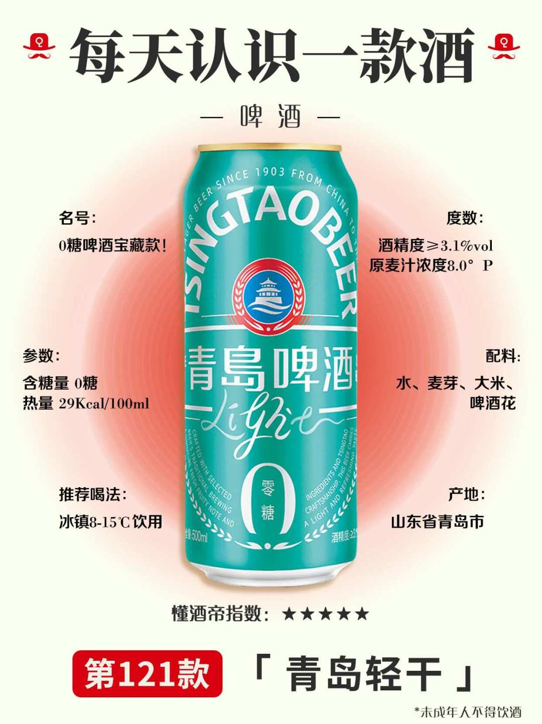 青岛轻干把“0糖”印上罐子:糖是真没了,热量只省了一小截,控糖党和减肥党国庆囤酒前分开算账