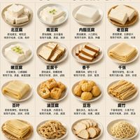 豆腐、豆皮、腐竹、千张有什么区别？一张图认全豆制品