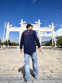 秋日长袖实穿分享：Dickies 320g藏青色这样搭