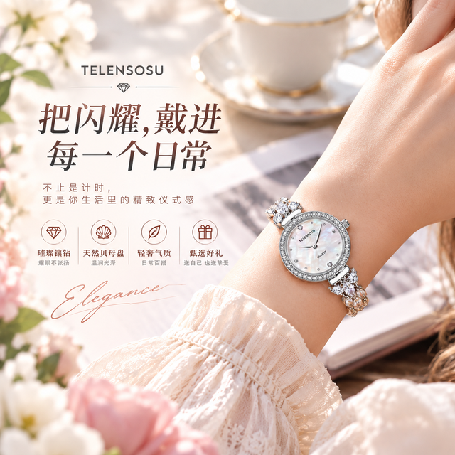 它已经不是手表了，是戴在手腕上的珠宝