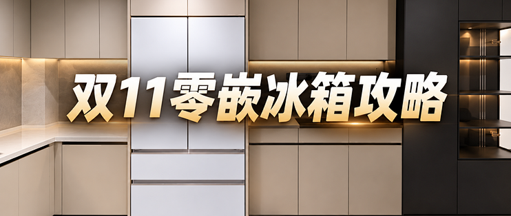2026双11零嵌冰箱选购攻略：先定冰箱再做橱柜！全价位推荐