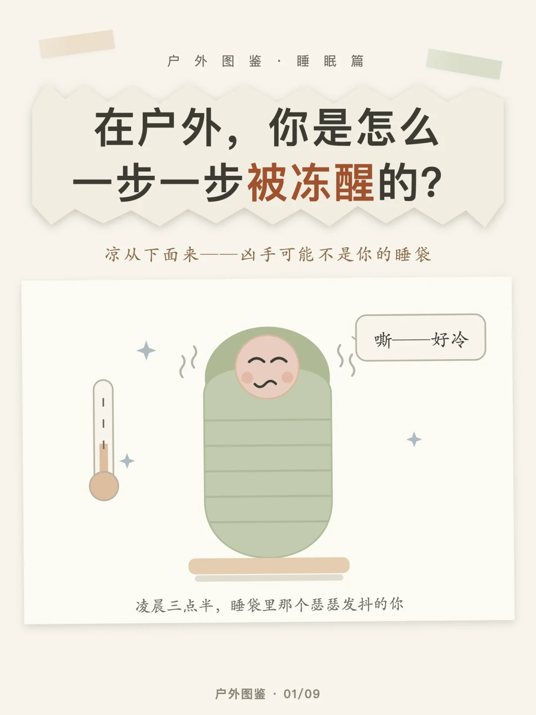 国庆山顶帐篷过夜,冻醒你的往往不是睡袋:先看懂吊牌上三个温标,再看你身后的R值