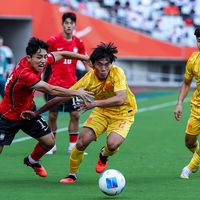 亚运男足1-2不敌韩国止步四强,40年逢韩进球荒终结创历史最佳