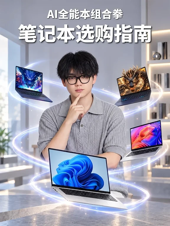 ‼️别再乱买本了🔥能文能武的AI全能本闭眼冲