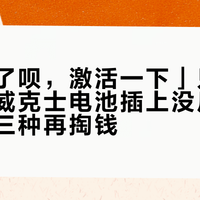 「饿死了呗，激活一下」只说对一半：威克士电池插上没反应，先分清三种再掏钱