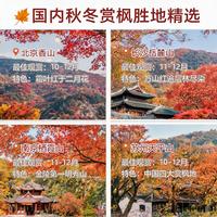 国内秋冬旅游胜地的赏枫胜地精选合集