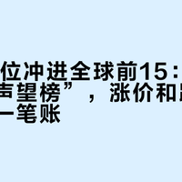 升了17位冲进全球前15:噶玛兰的“声望榜”,涨价和跌价别记成同一笔账