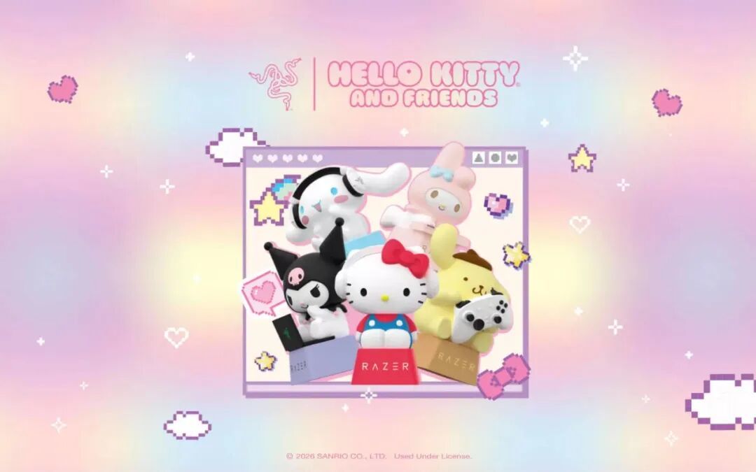 雷蛇推出Hello Kitty和朋友们盲盒键帽