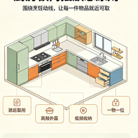 厨房空间优化与极简摆放方案
