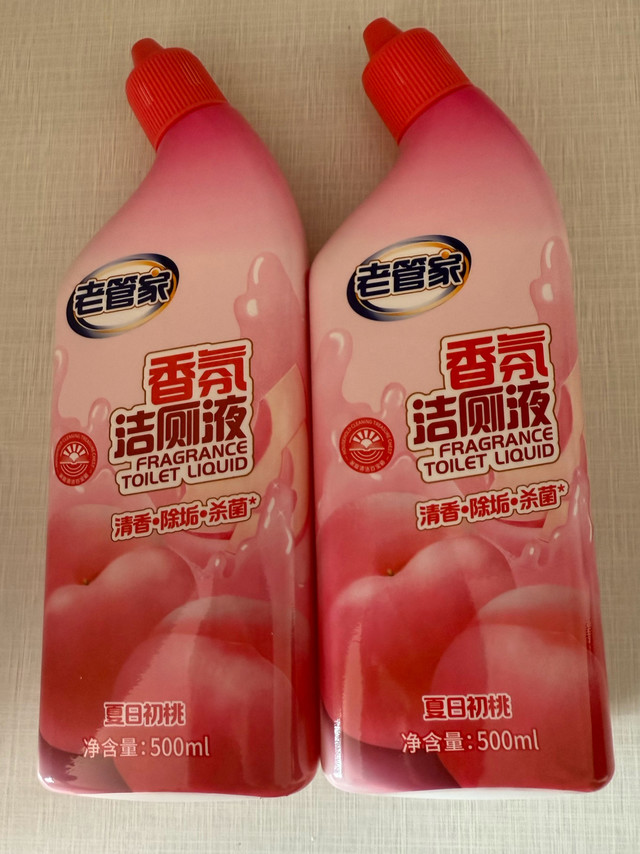 蜜桃清香瓦解顽固污垢，老管家洁厕液实测