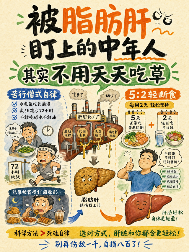 科学研究结果！每周只饿2天，肝脏脂肪减20.5%
