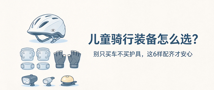儿童骑行装备怎么选？别只买车不买护具，这 6 样配齐才安心