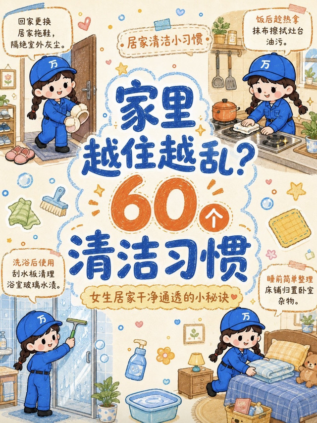 家里总是干干净净的人，都在偷偷做这60件顺手小事