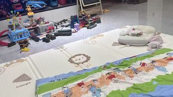 夏季透气防摔！婴儿可折叠拼接安全爬行垫
