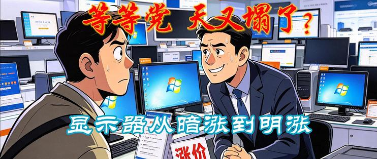 等等党的天又双叕塌了？显示器从暗涨到明涨