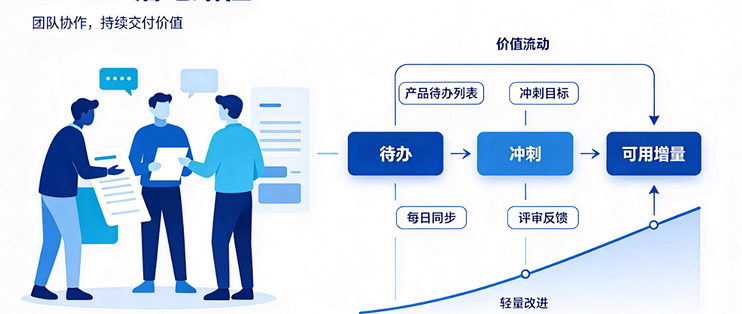 Scrum 初学者指南：从产品待办列表到冲刺回顾的完整实践路径