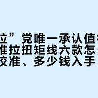 “反维拉”党唯一承认值得买的品类：维拉扭矩线六款怎么选、要不要校准、多少钱入手，双十一前我把三本账理完了