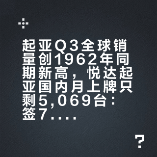 起亚Q3全球销量创1962年同期新高，悦达起亚国内月上牌只剩5,069台：签7.99万一口价的，先把两本账都读完