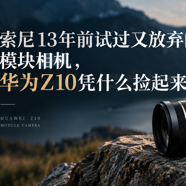 索尼13年前试过又放弃的模块相机，华为Z10凭什么捡起来
