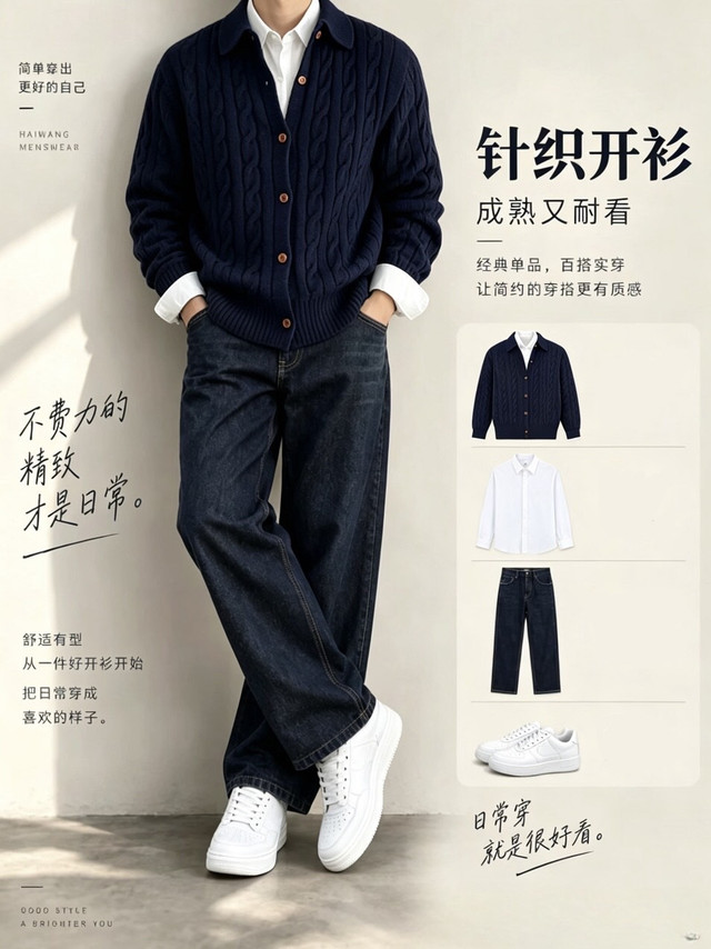 秋季男生一周穿搭｜9套干净百搭不重样