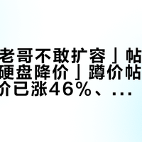 「90T老哥不敢扩容」帖撞上「等双11硬盘降价」蹲价帖:机械硬盘均价已涨46%、京东今天开闸淘宝定在15号——把NAS扩容预算交给"等"之前,先把每TB价、路线、退路这三本账对完